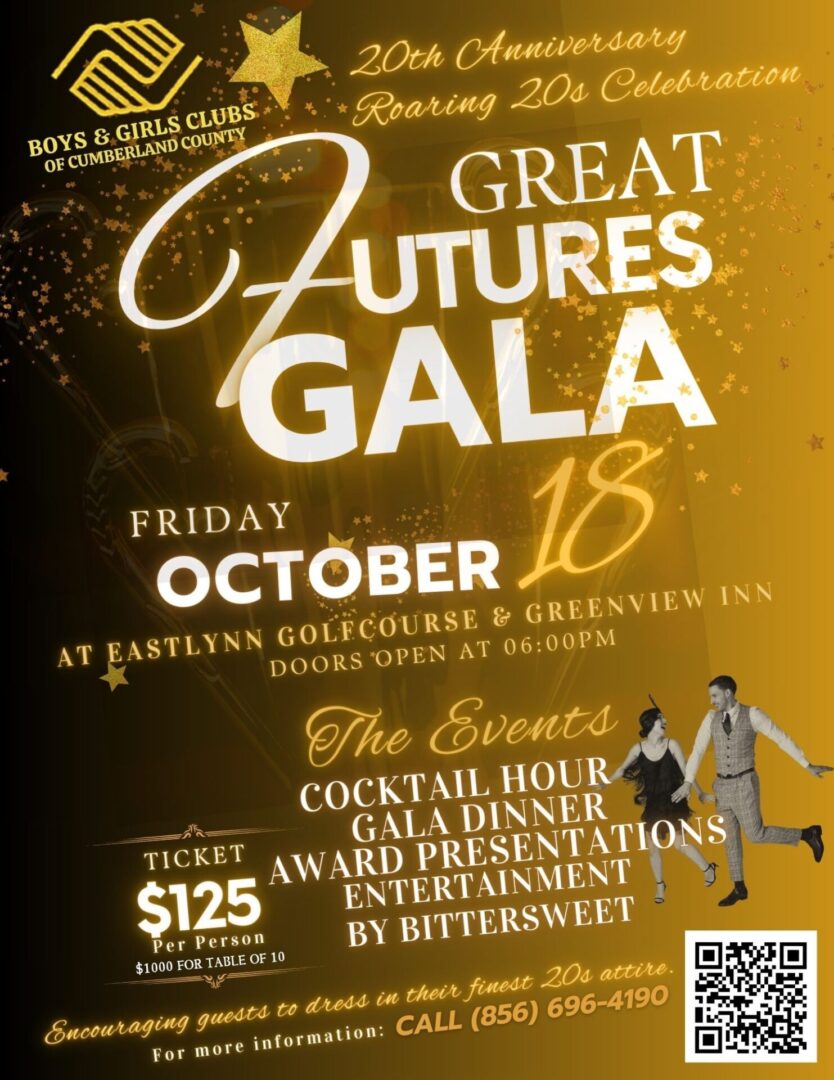 A poster for the great futures gala.